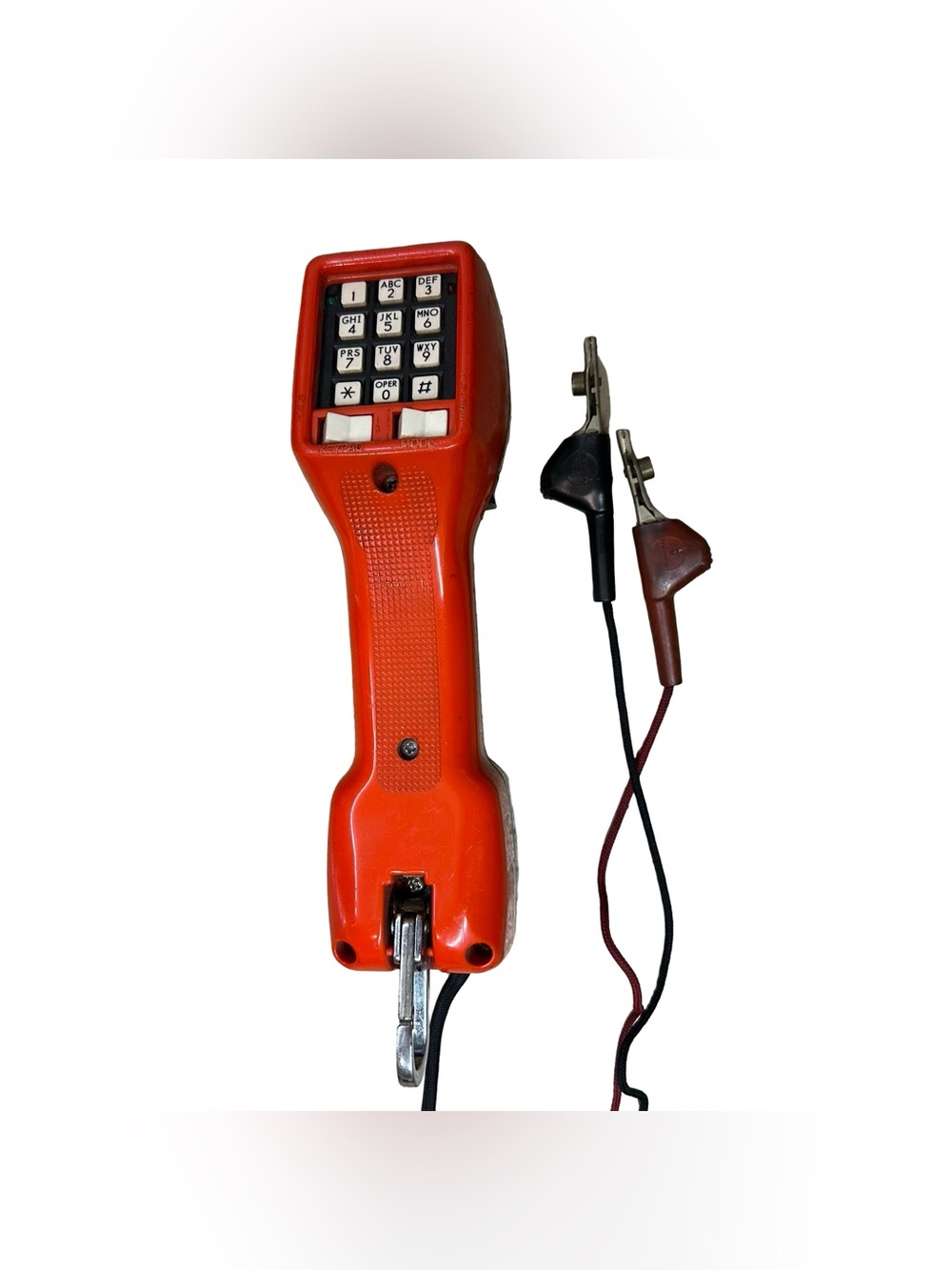 Harris Dracon TS21 Lineman Test Set Orange Butt Set Telephone Tester